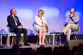 Ron Dennis CBE, Chairman of McLaren Technology Group, Dame Fiona Kendrick DBE, Chairman and CEO of Nestlé UK and Ireland, and Rupert Soames OBE, Group Chief Executive of Serco